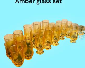 Amber glass set