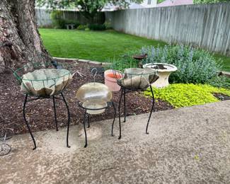 Outdoor planters and plant stands