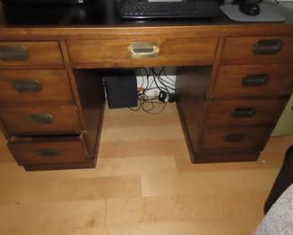 Sligh knee hole writing desk .