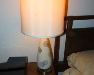 One of two matching MCM style tablelamps.