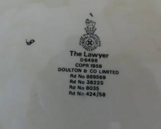 Two Royal Doulton character jugs. Henry VIII and The lawyer.