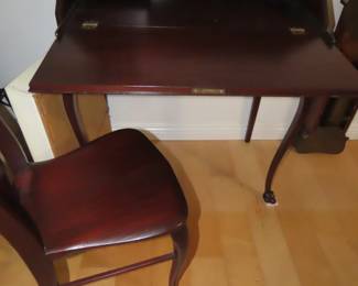 Ladies writing desk with chair.