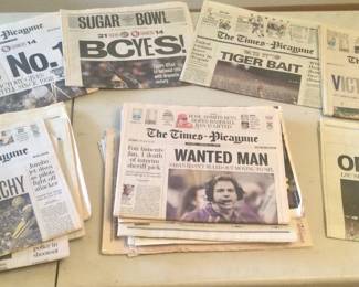 Vintage sports headlines