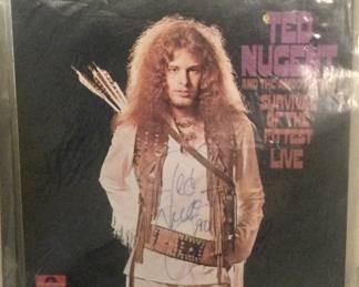 Signed Ted Nugent record