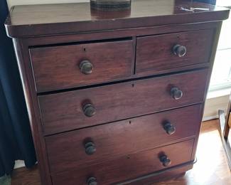antique wood chest of drawers