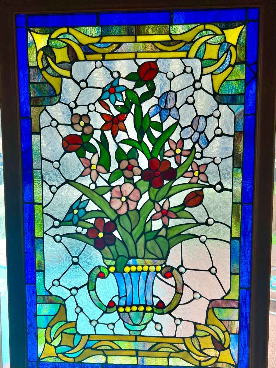 LOTS OF BEAUTIFUL STAINED GLASS!