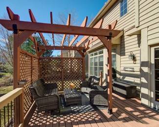 Beautiful Patio Furniture-Outdoor Wicker Set.