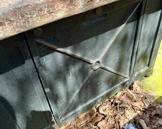 40" Square Propane Fire Pit with Durastone Top.