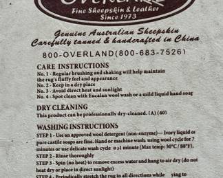 Authentic Overland Sheepskin Rug