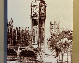 Famous Landmark Canvases by Pottery Barn.  London Tower