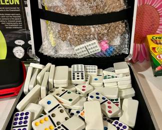 Set of Domino's and Case