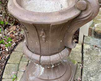 1 of 2 Cement Urns