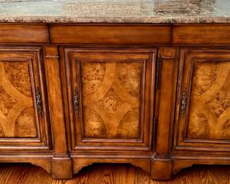 Thomasville Rivage Buffet/Server Cabinet with 3 Drawers and 3 Cabinet Doors