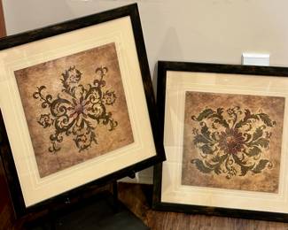Pair of Unique Print in Black Frames