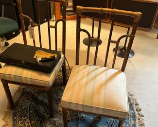 Pair of Vintage Rattan Chairs 