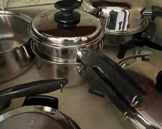 Large Set of Vintage Saladmaster Cookware