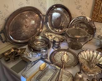 Large selection of Silver Plate Tableware