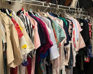 We found a great collection of vintage 1980's clothing!!!!
