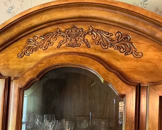 Detail of Stanley Furniture China Cabinet 