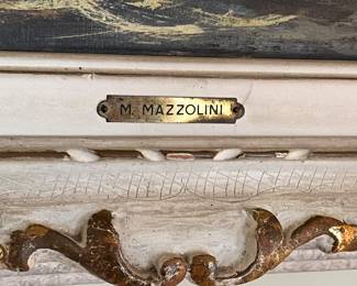 M. Mazzolini plaque to frame