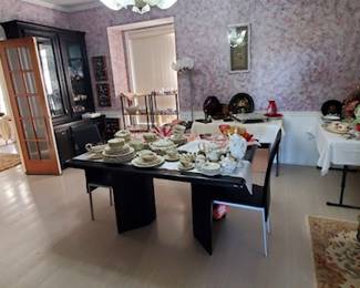 Some of the dishes and other items.  This home is the home of a world traveler - there are items from across the globe and even outer space in this house!