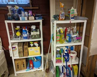 Loads of cleaning supplies