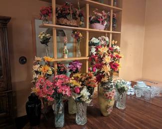 Vases with flowers