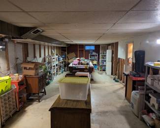 Basement is full and organized!