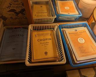 Piano and organ sheet music