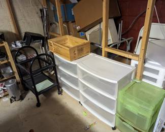 Some rolling bins/organizers