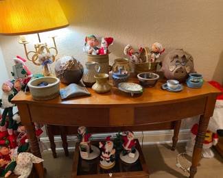 Texas Pottery, Annalee Dolls and a Maple Farm Table