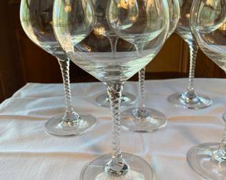 Orrfors crystal water glass set