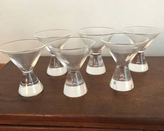 Steuben Teardrop cocktail glasses set of 6