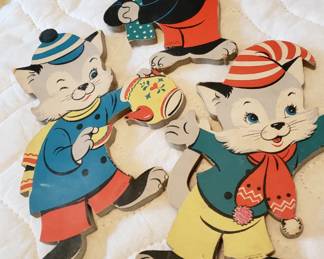 Vintage wall plaques 1955 The Dolly Toy Co.