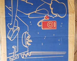 This is an original Bell telephone box. Super rare. Box only, but the graphics are fantastic. The opposite side has a different image.