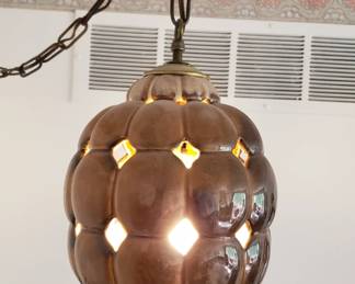 Ceramic swag lamp