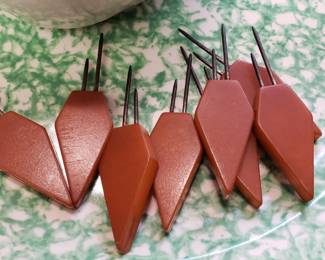 Antique bakelite corn skewers