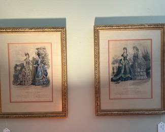 Pair of French book plates