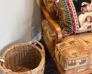 La Z Boy collection chair with African print