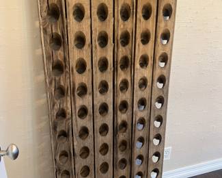 Rustic French wine rack