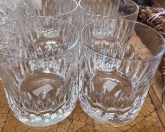 Set of 7 Saint Louis crystal old fashioned glasses