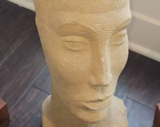 Nina Saemundsson 1930s white marble sculpture.
30" tall.