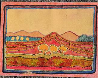 Numerous Clifford Kluge paintings.