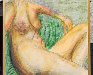 Donavan Field mixed media nude.
