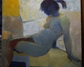 Kunimi Terada 40 x 40 oil on canvas.