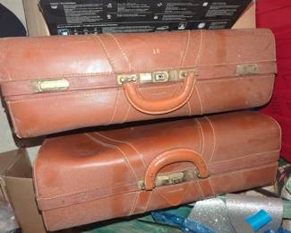 VINTAGE LEATHER SUITCASES