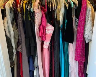 Closet FULL of formal wear!! Many different sizes.