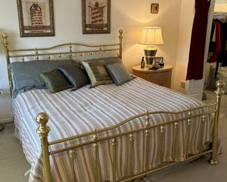 Beautiful brass bed set