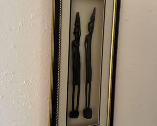 African shadow box statues