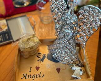 Angel tray and angels 